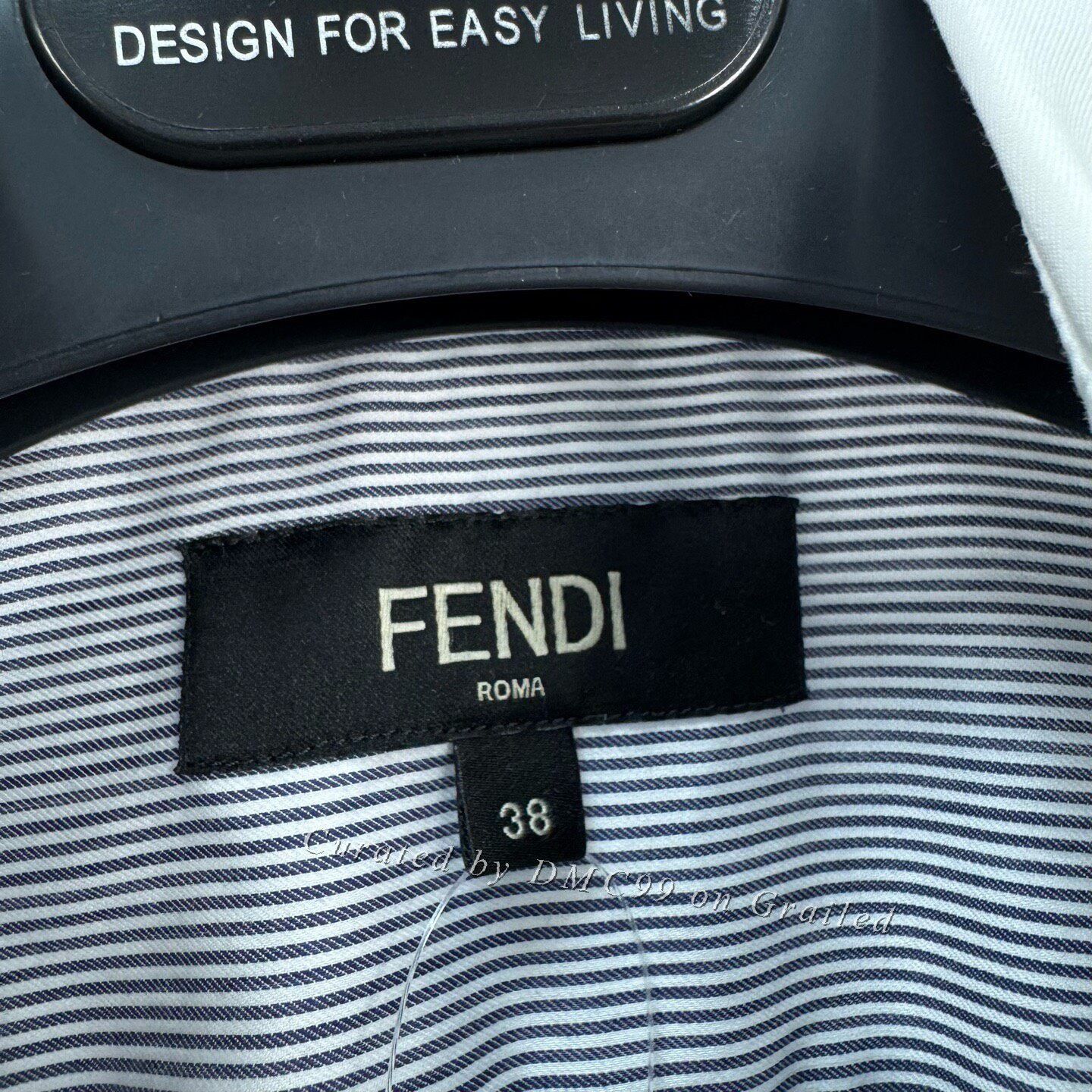 Fendi Fendi Striped Embroidered Letter Shirt Size S / US 4 / IT 40 - 6 Thumbnail