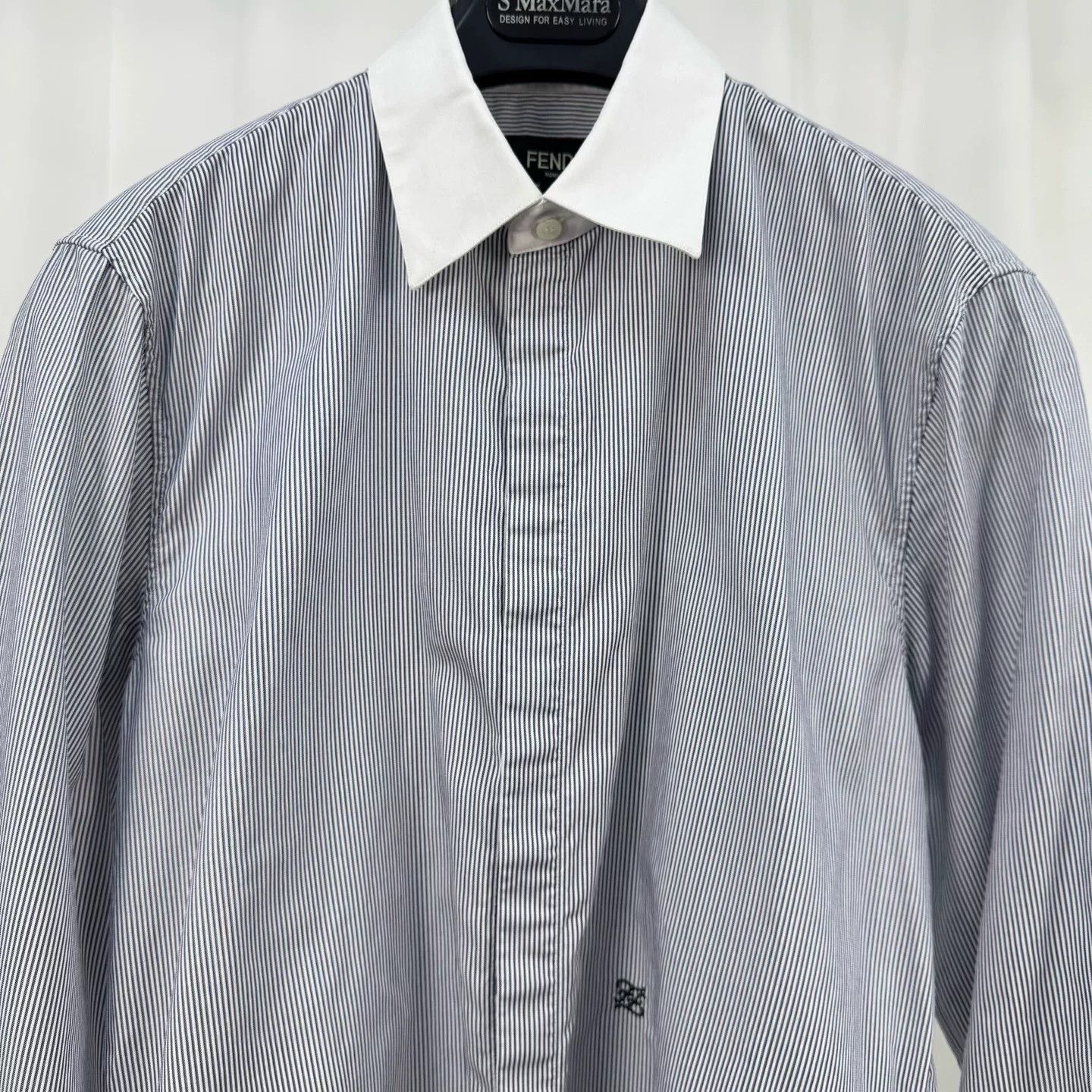 Fendi Fendi Striped Embroidered Letter Shirt Size S / US 4 / IT 40 - 3 Thumbnail