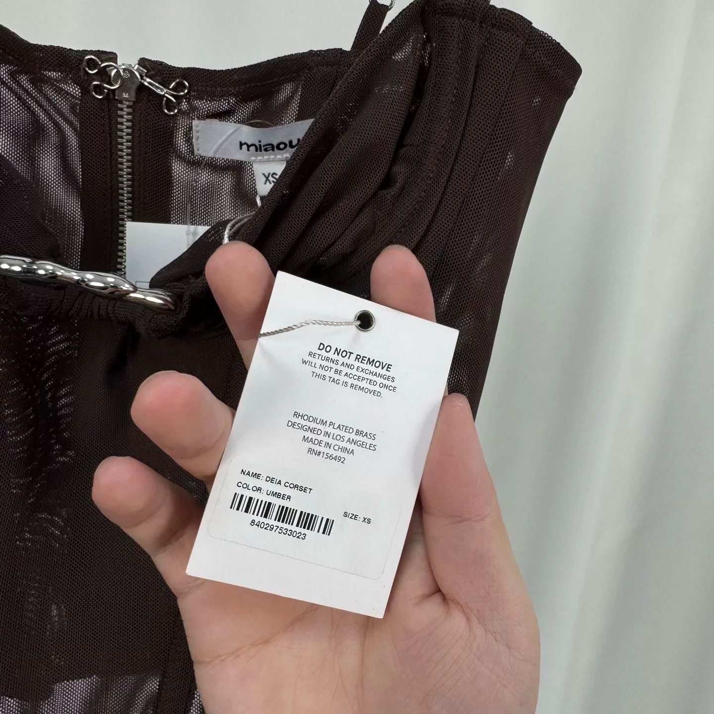 Miaou Miaou Ring Boned Camisole Corset Size XS / US 0-2 / IT 36-38 - 4 Thumbnail