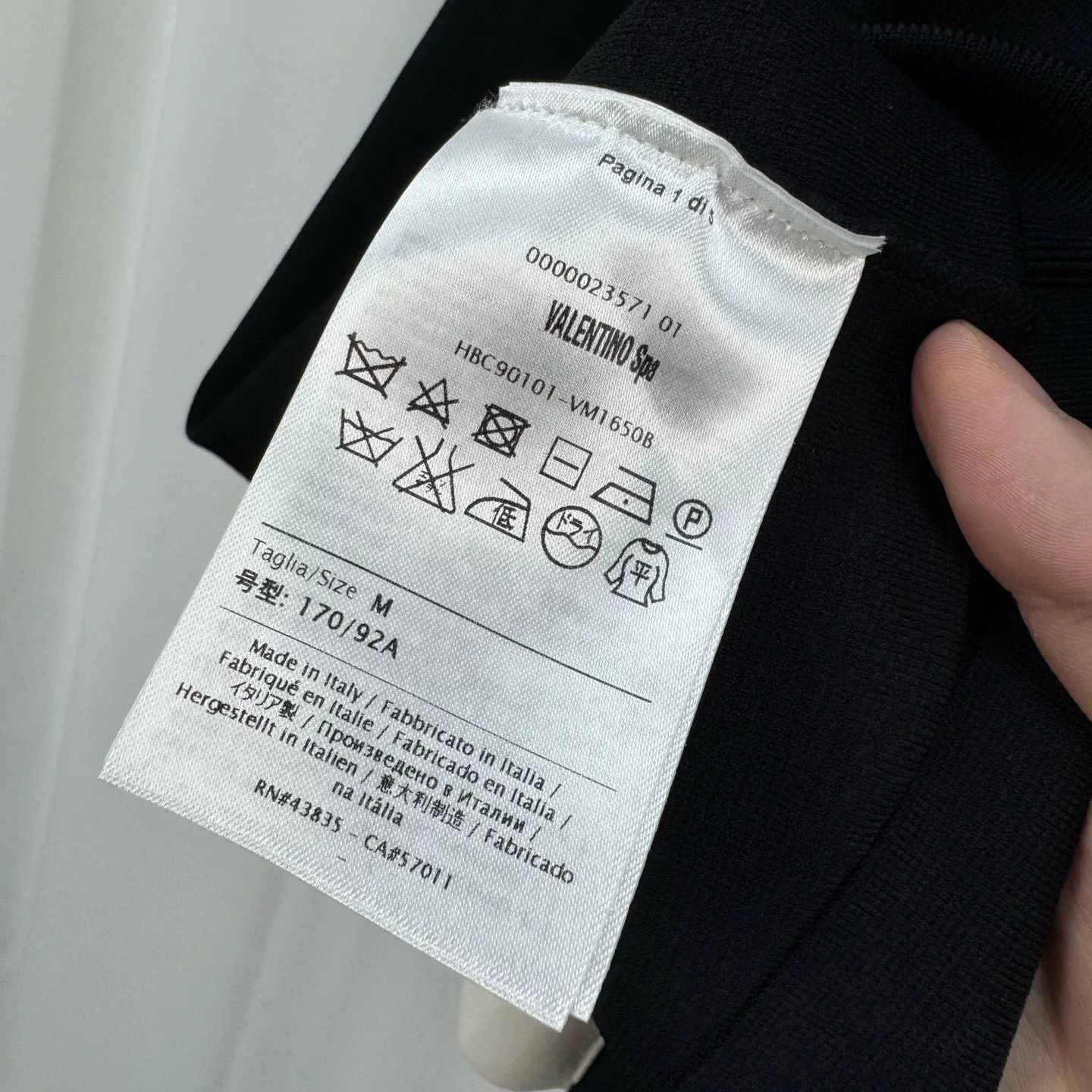 Valentino Valentino Black White Back Slit Knit Sweatshirt Size US M / EU 48-50 / 2 - 7 Thumbnail