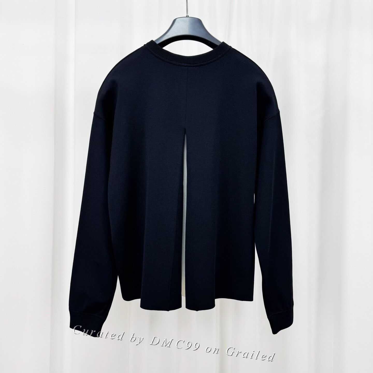 Valentino Valentino Black White Back Slit Knit Sweatshirt Size US M / EU 48-50 / 2 - 2 Thumbnail