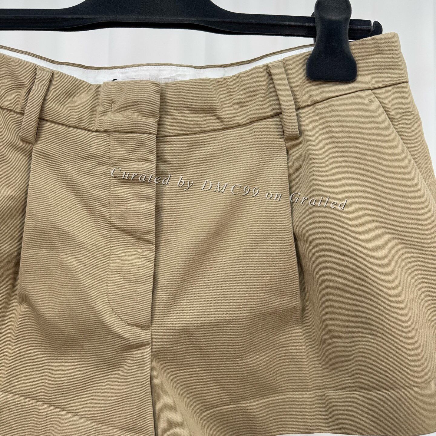 Miu Miu Miu Miu New Beige Embroidered Letter Shorts Size 38" / US 16 / IT 52 - 3 Thumbnail
