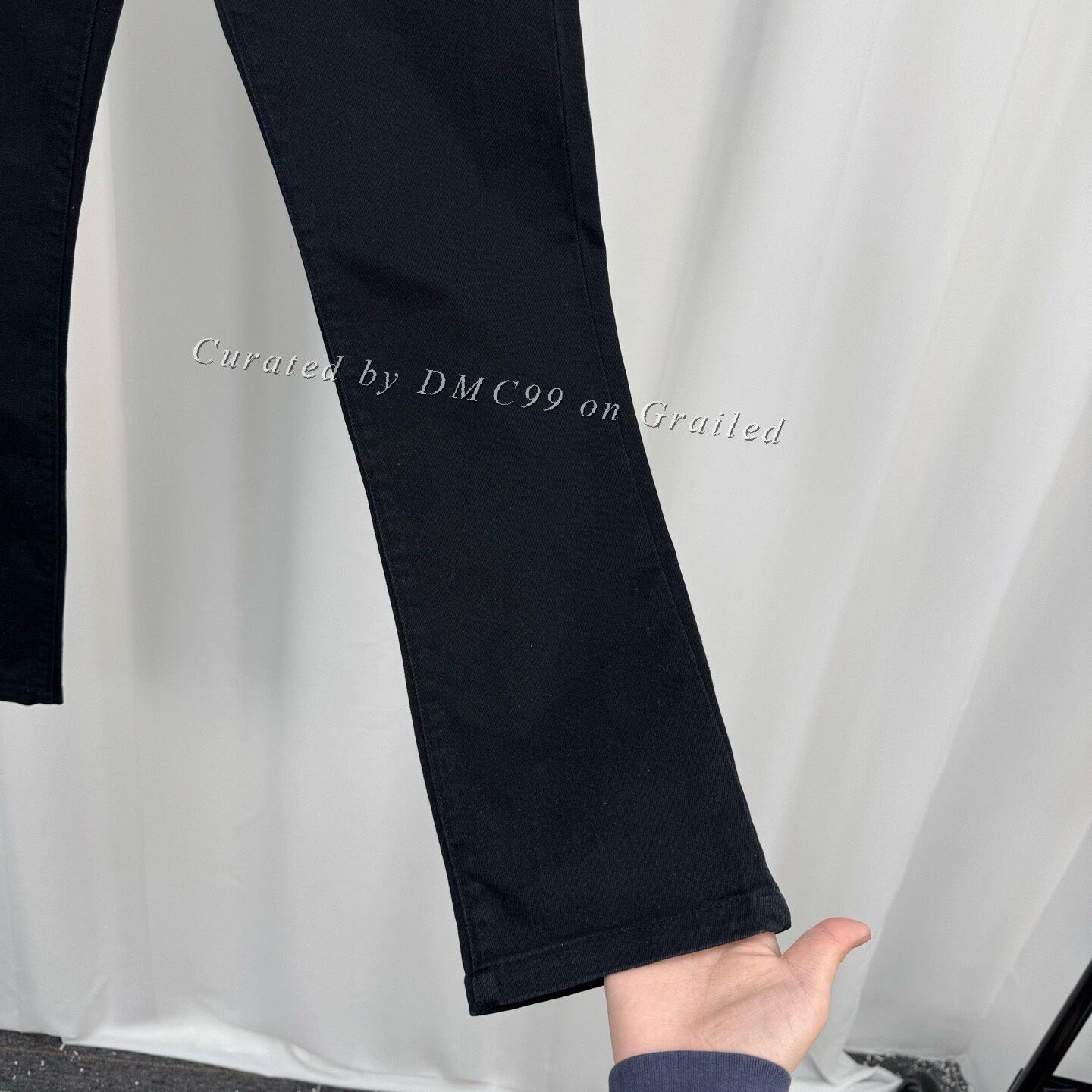 Burberry Burberry Black Leather Patch Jeans Size US 30 / EU 46 - 4 Thumbnail