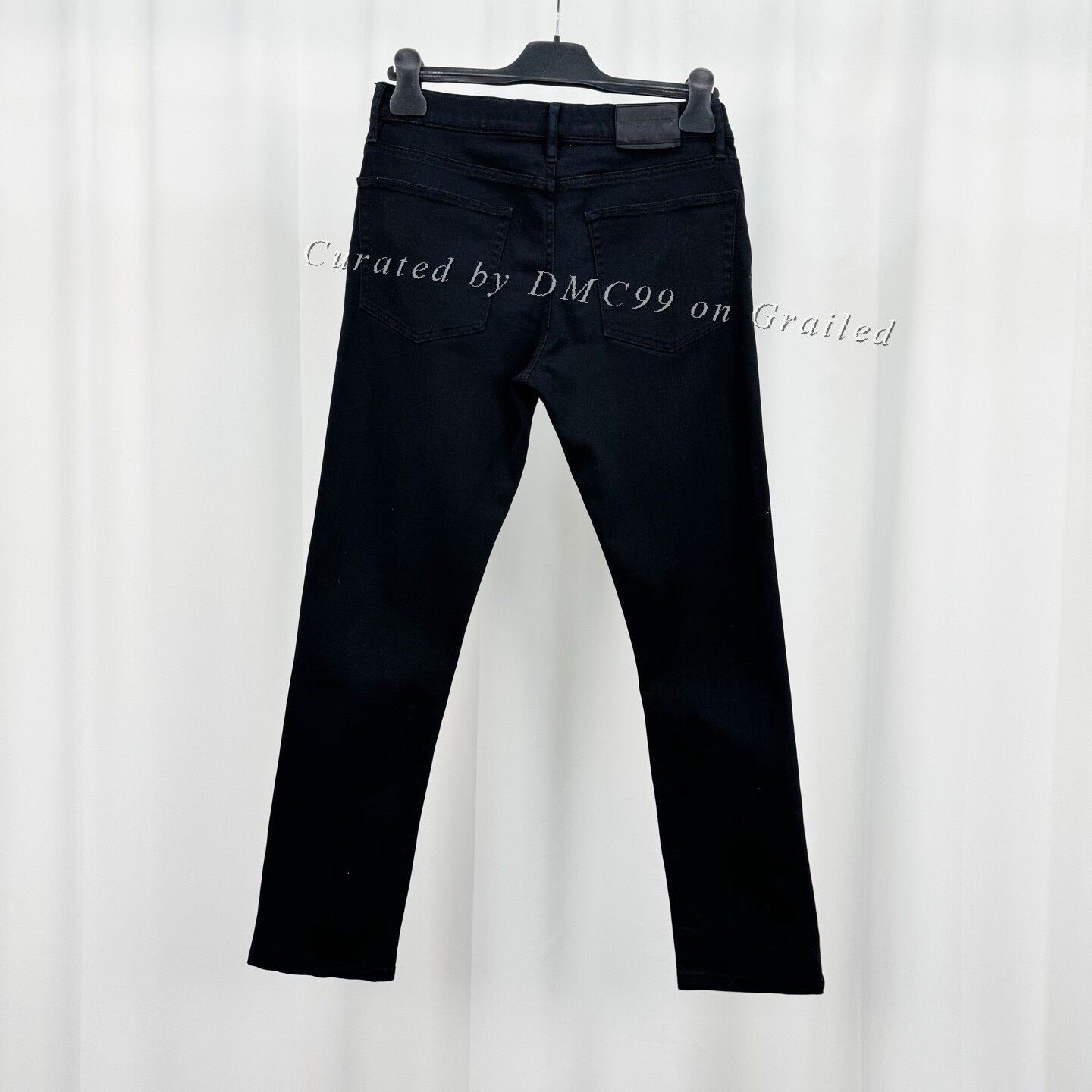 Burberry Burberry Black Leather Patch Jeans Size US 30 / EU 46 - 2 Thumbnail
