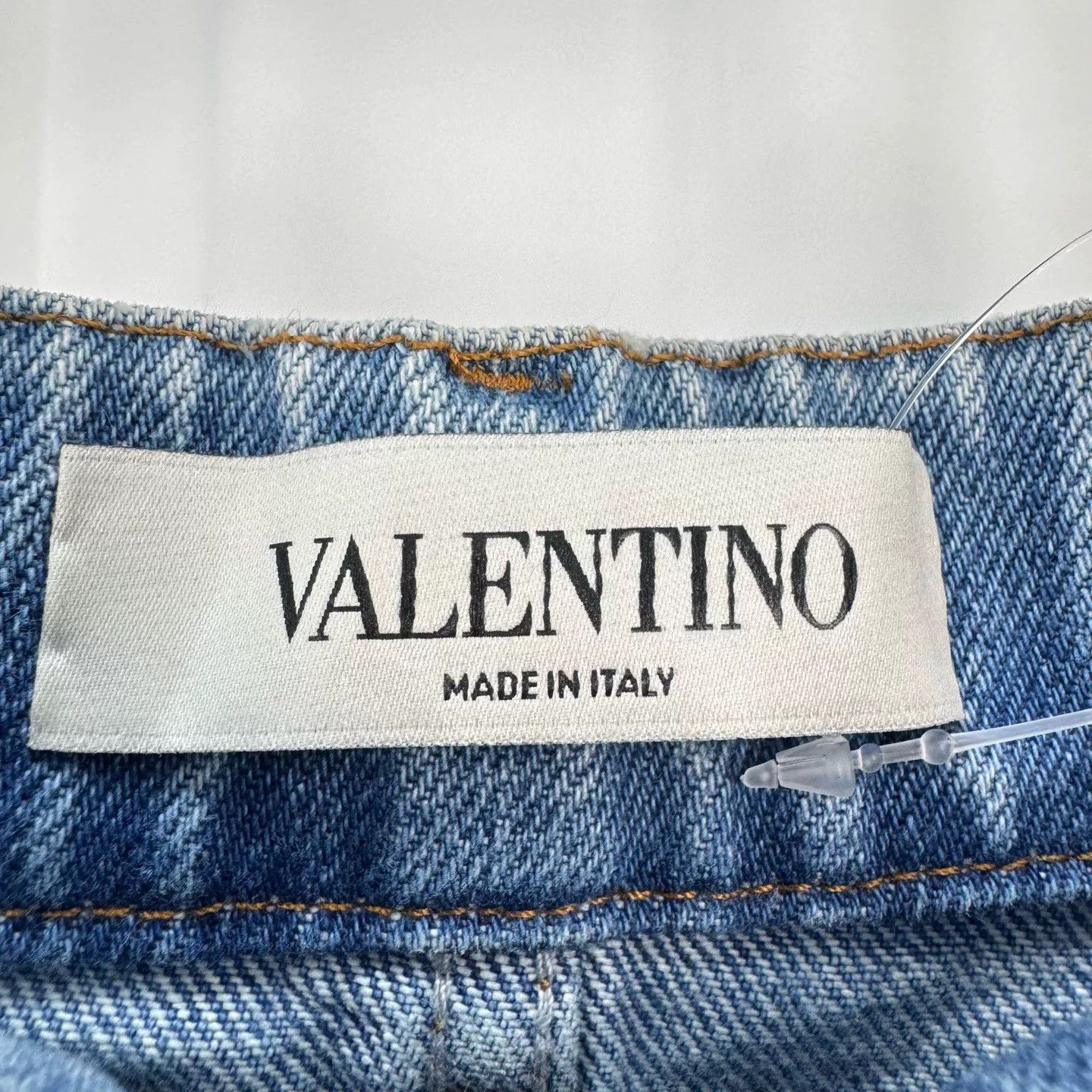 Valentino Valentino Butterfly Embroidery Denim Skirt Size 36" / US 14 / IT 50 - 6 Thumbnail