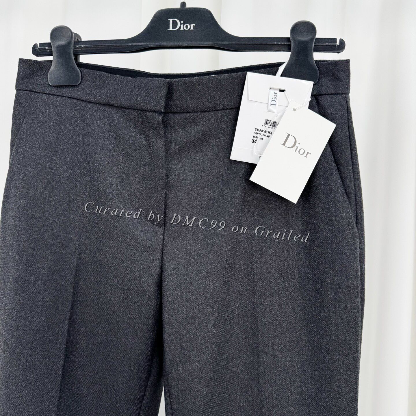 Dior Dior Gray Wool Suit Trousers Size US 34 / EU 50 - 3 Thumbnail
