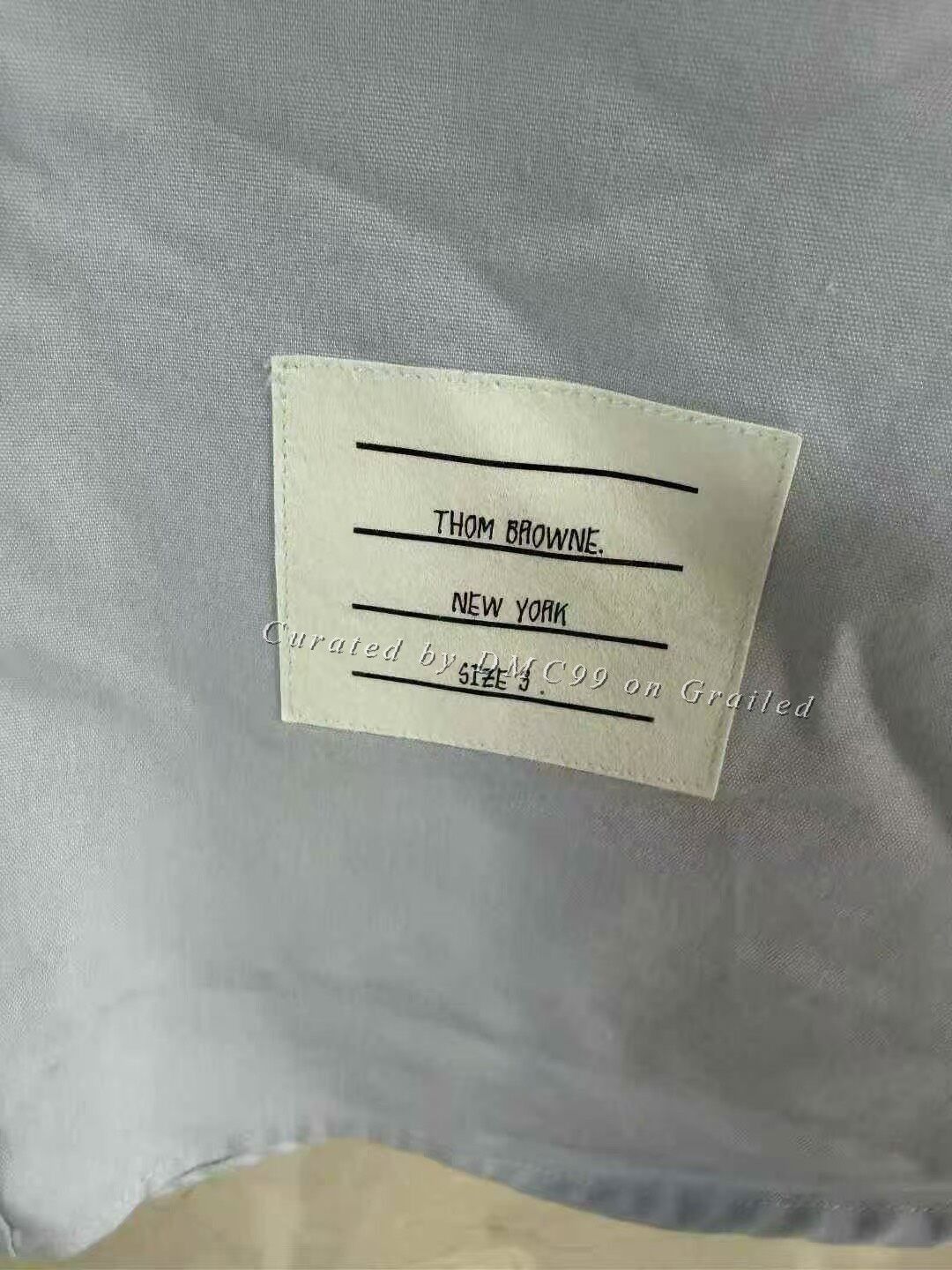 Thom Browne Thom Browne Blue Sleeve Badge Shirt Size US L / EU 52-54 / 3 - 5 Thumbnail