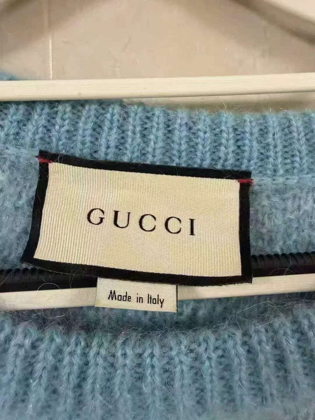 Gucci Gucci Blue Mohair Wool Cat Embroidery Sweater Size M / US 6-8 / IT 42-44 - 3 Thumbnail