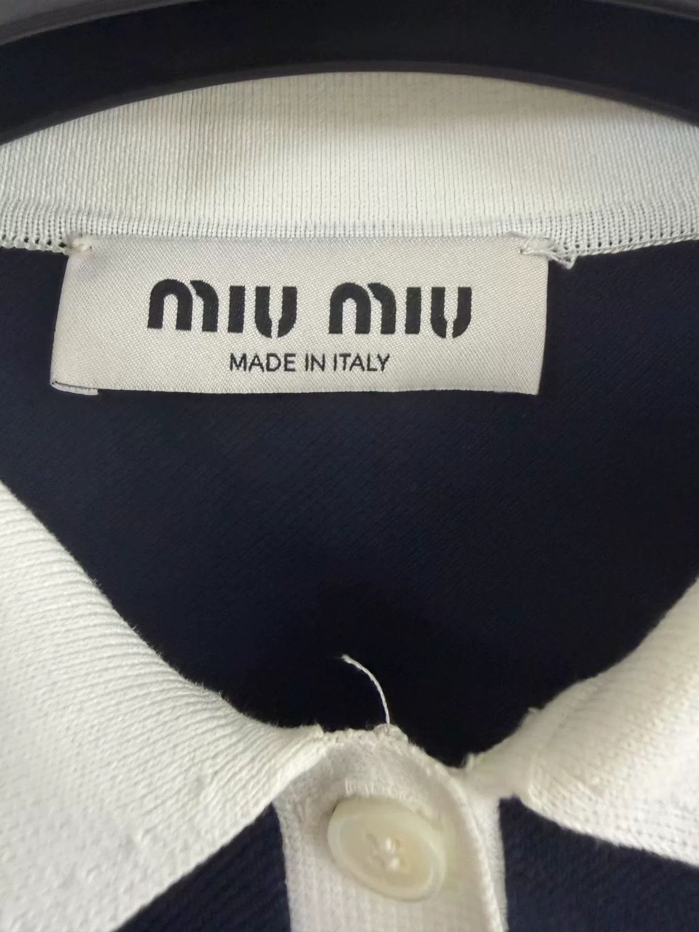 Miu Miu MIU MIU Embroidered Letter Polo Shirt Size S / US 4 / IT 40 - 3 Thumbnail