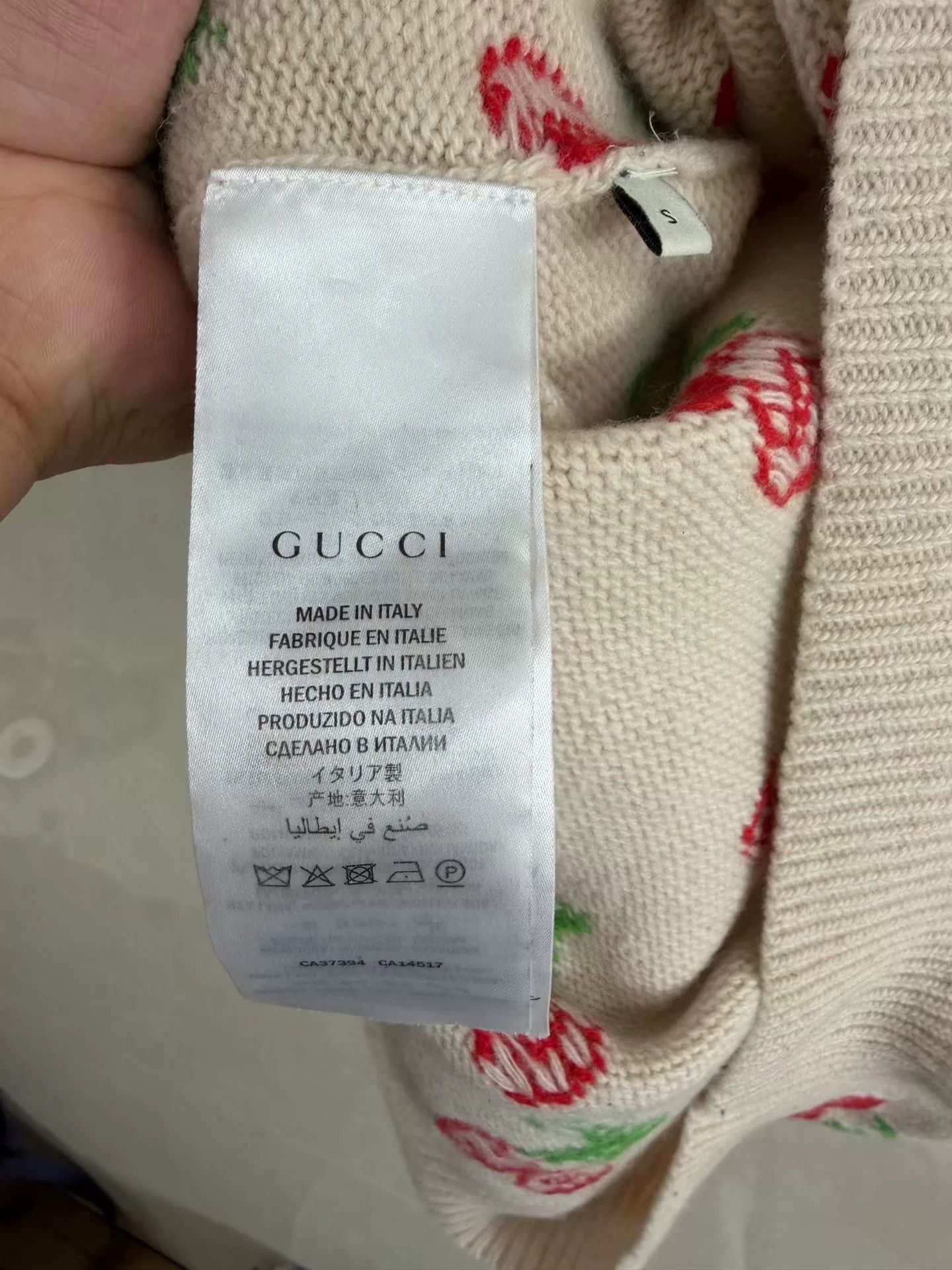 Gucci Gucci Cherry Double G Logo Sweater Size S / US 4 / IT 40 - 4 Thumbnail