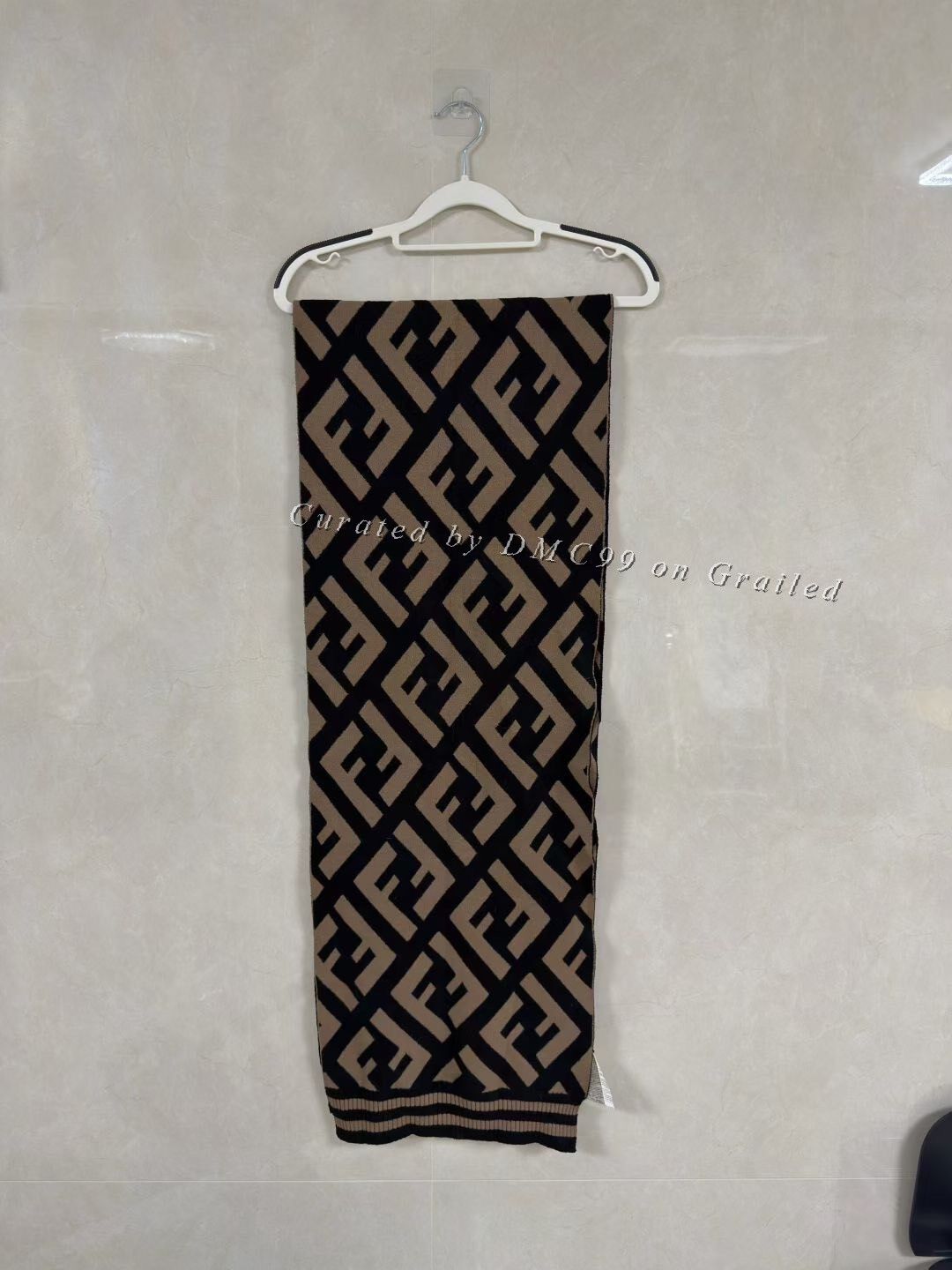Fendi Fendi Classic Double F Monogram Scarf Size ONE SIZE - 2 Thumbnail