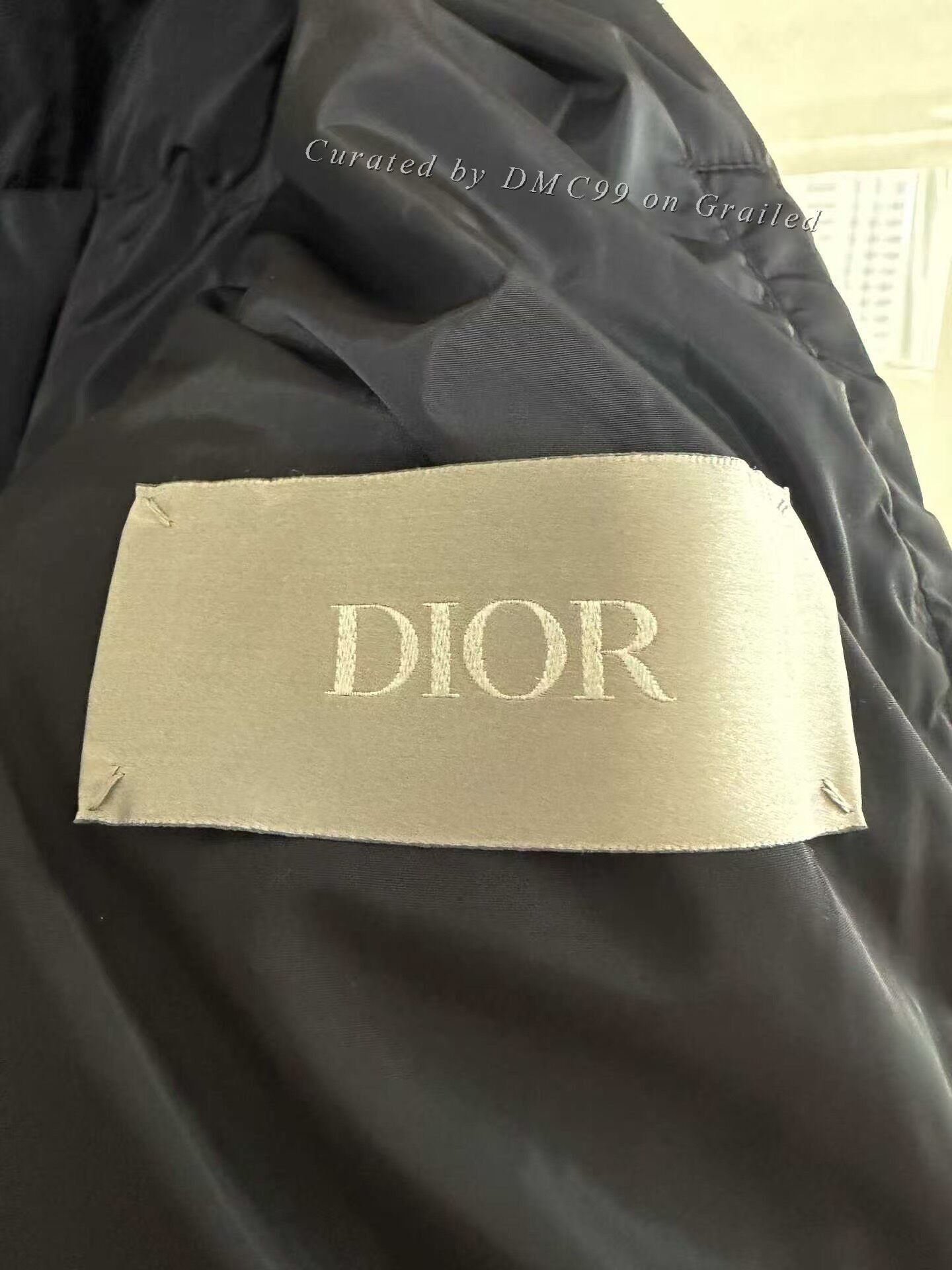 Dior DIOR FW23 Men's Blue Jacquard Down Jacket Size US M / EU 48-50 / 2 - 3 Thumbnail