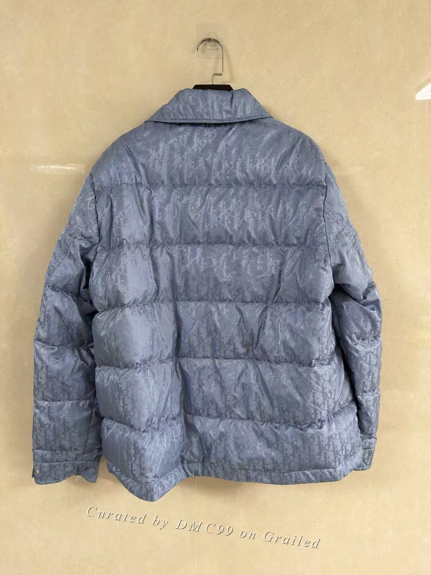 Dior DIOR FW23 Men's Blue Jacquard Down Jacket Size US M / EU 48-50 / 2 - 2 Thumbnail