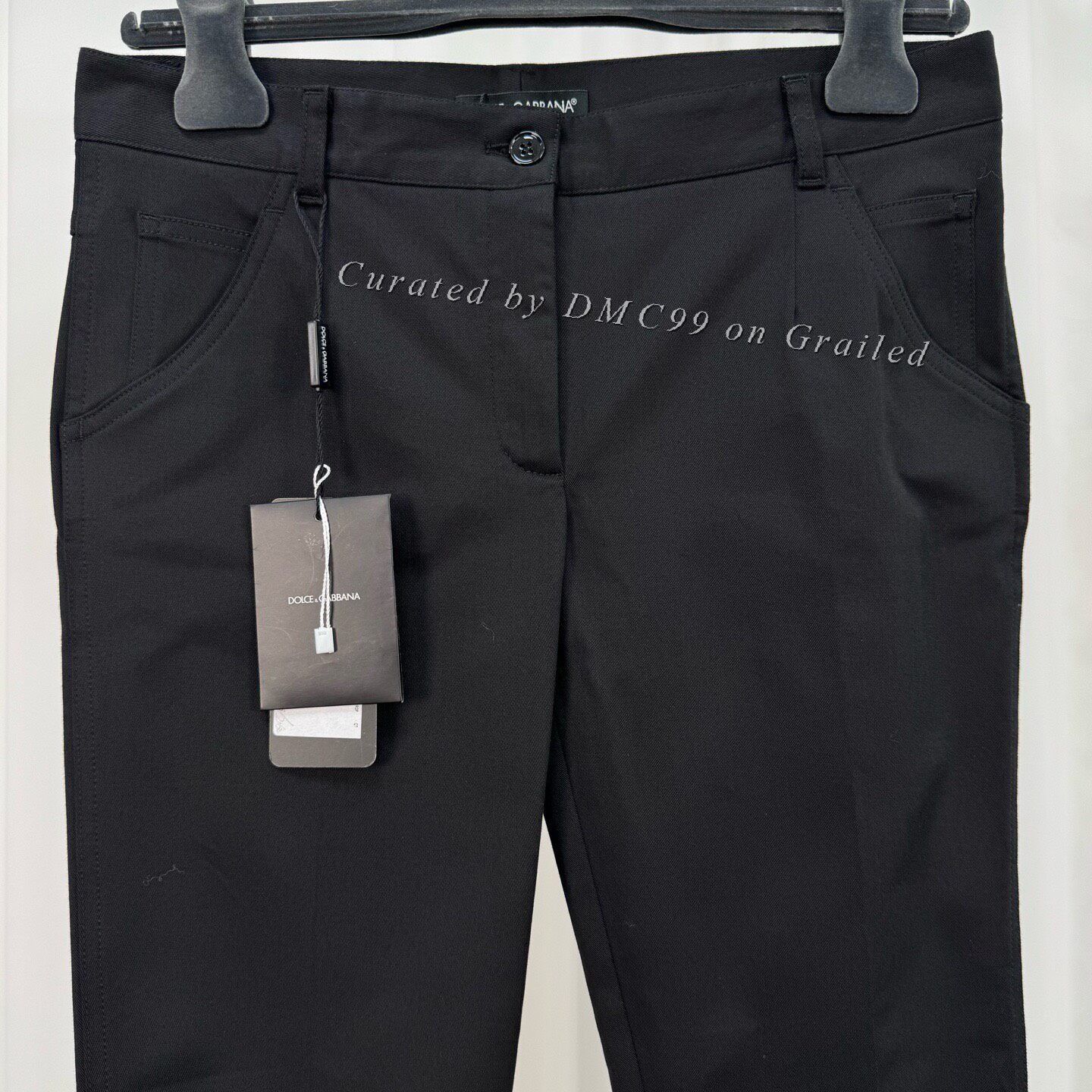 Dolce & Gabbana Dolce&Gabbana Black Logo Casual Pants Size US 40 / EU 56 - 3 Thumbnail