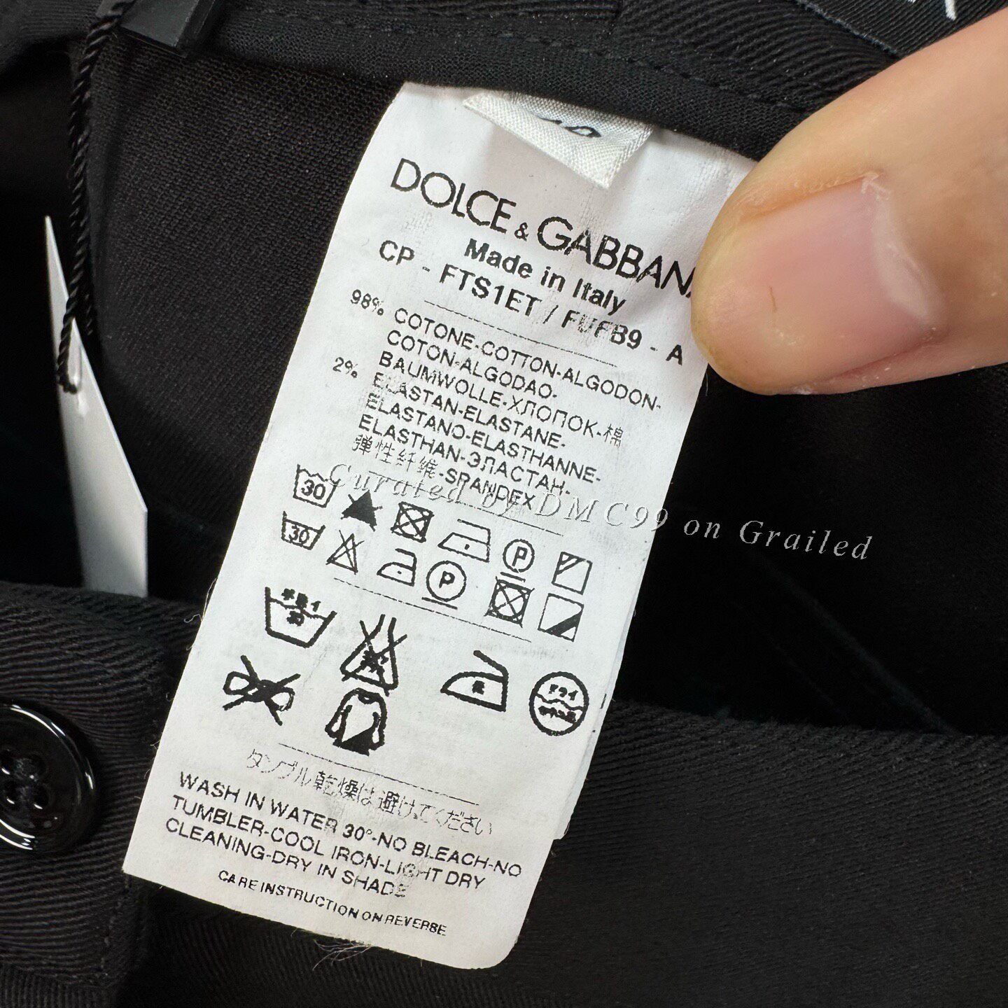 Dolce & Gabbana Dolce&Gabbana Black Logo Casual Pants Size US 40 / EU 56 - 7 Thumbnail