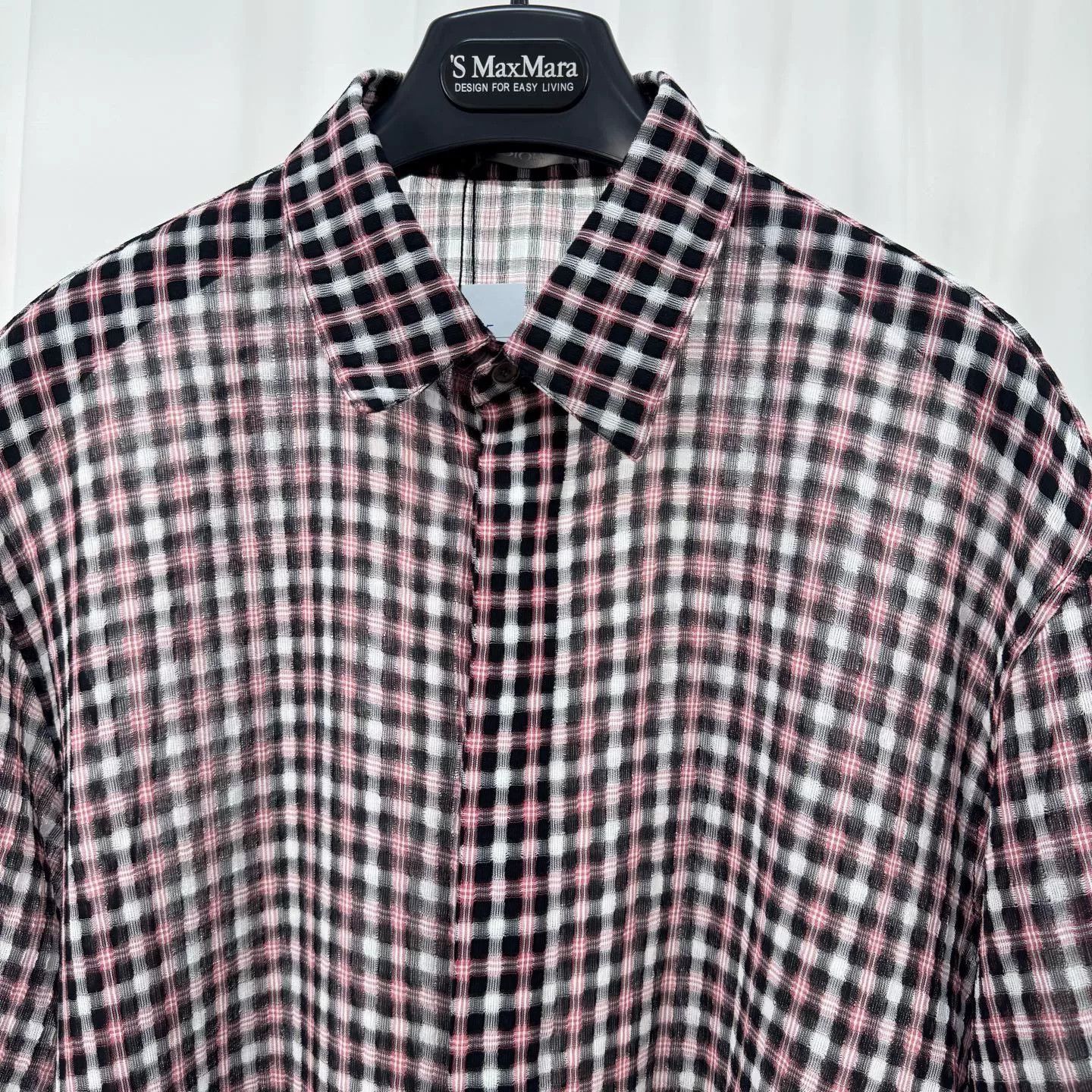 Dior Dior Seersucker Plaid Long-Sleeve Shirt Size US M / EU 48-50 / 2 - 3 Thumbnail