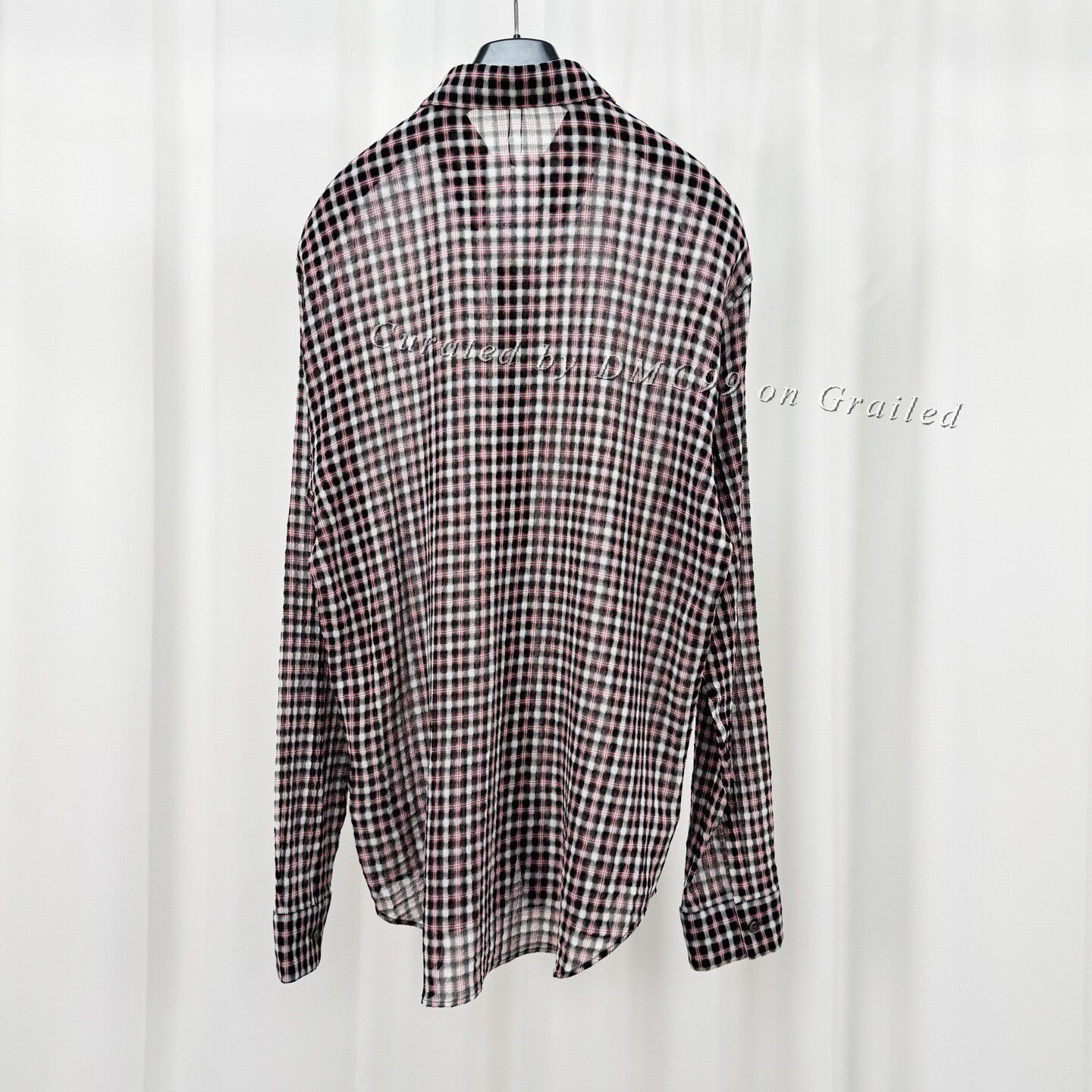 Dior Dior Seersucker Plaid Long-Sleeve Shirt Size US M / EU 48-50 / 2 - 2 Thumbnail