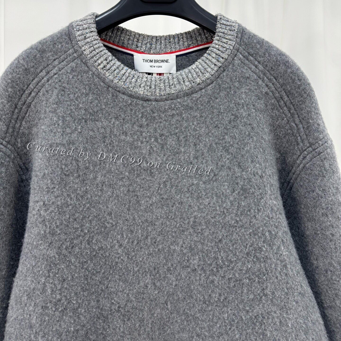 Thom Browne Thom Browne 25 New Back Stripe Cashmere Sweatshirt Size US S / EU 44-46 / 1 - 5 Thumbnail