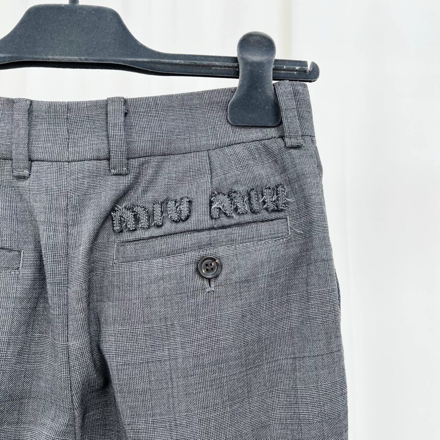 Miu Miu Miu Miu Embroidered Letter Casual Trousers Size 38" / US 16 / IT 52 - 5 Thumbnail