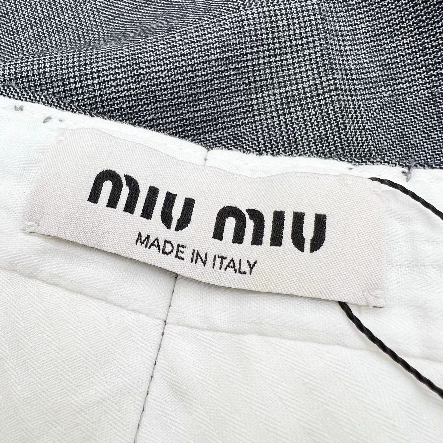 Miu Miu Miu Miu Embroidered Letter Casual Trousers Size 38" / US 16 / IT 52 - 6 Thumbnail