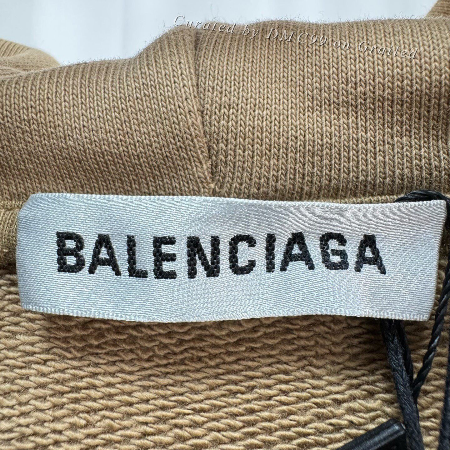 Balenciaga Balenciaga Khaki Crown Wheat Ear Letter Hoodie Size XS / US 0-2 / IT 36-38 - 5 Thumbnail