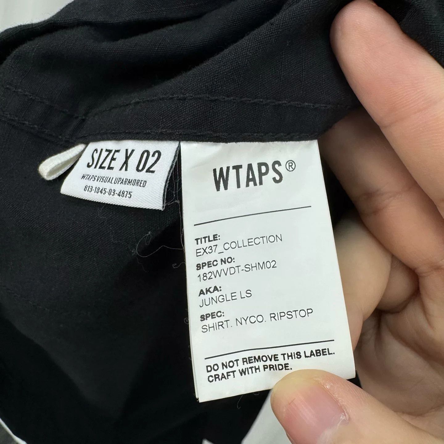 Wtaps Wtaps Mill Series Black Four-Pocket Work Jacket Size US M / EU 48-50 / 2 - 6 Thumbnail