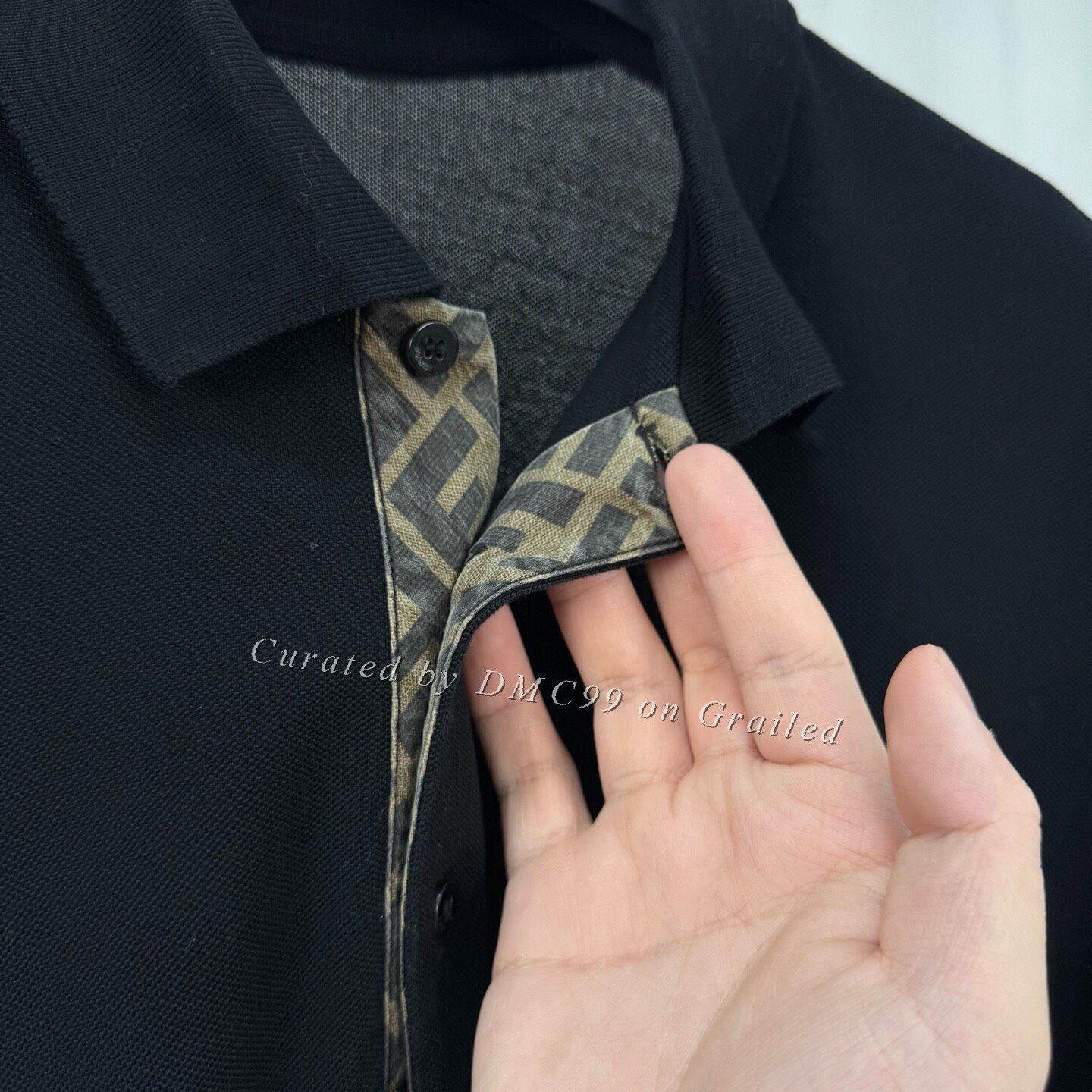 Fendi Fendi Monogram Placket Polo Short Sleeve Size US S / EU 44-46 / 1 - 5 Thumbnail
