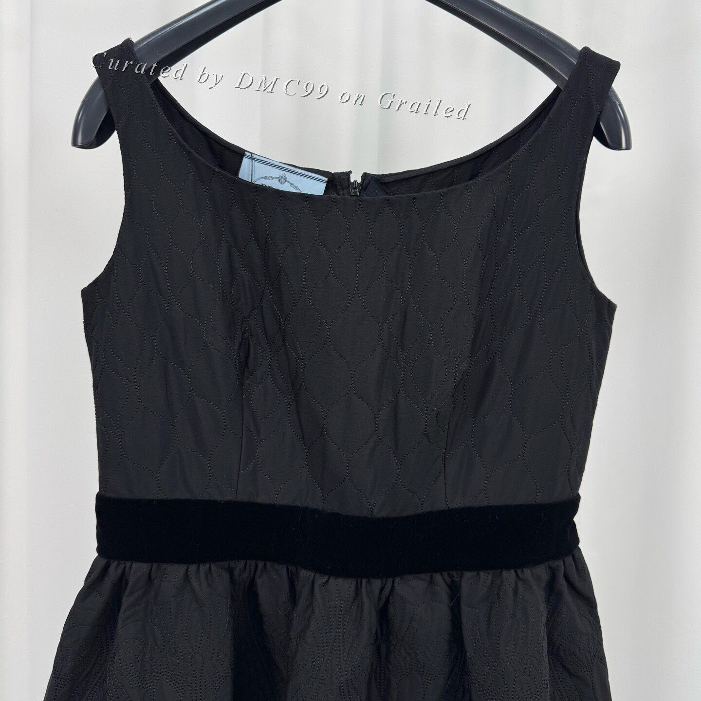 Prada Prada Black Camisole Embroidered Dress Size M / US 6-8 / IT 42-44 - 3 Thumbnail