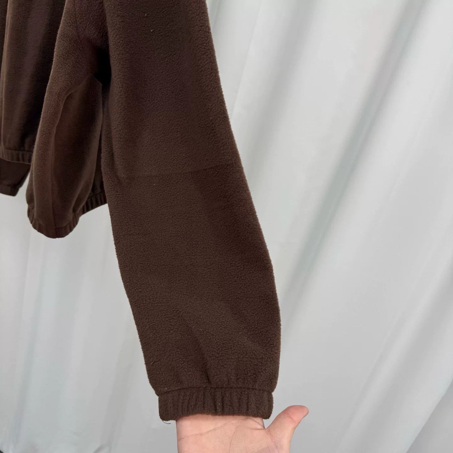 Deadly Doll Deadly Doll Brown Embroidered Fleece Half-Zip Size M / US 6-8 / IT 42-44 - 4 Thumbnail
