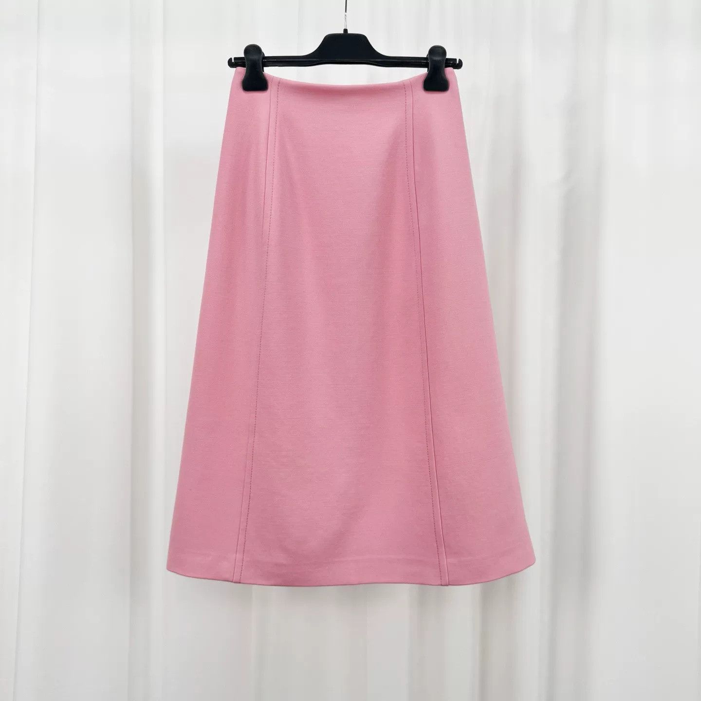 Prada Prada New Pink Wool Split Midi Skirt Size 38" / US 16 / IT 52 - 2 Thumbnail