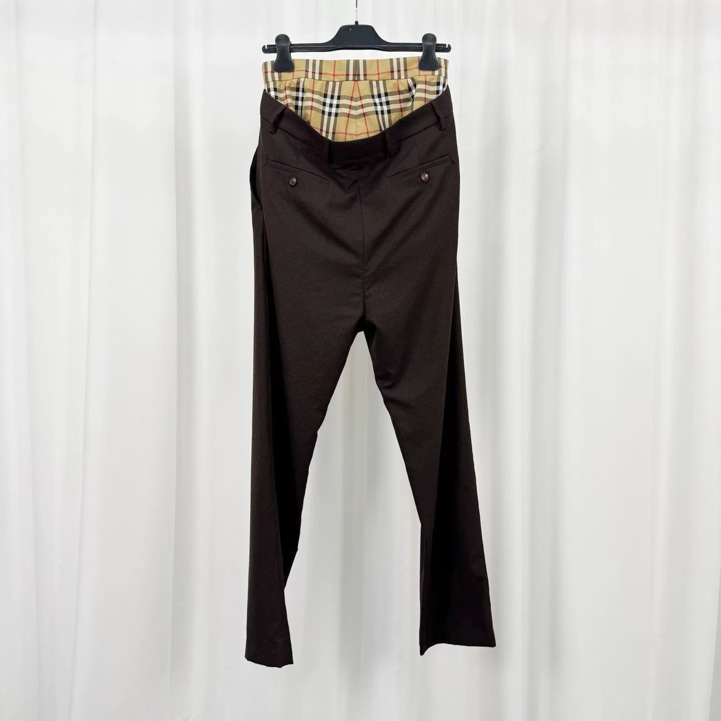 Burberry Burberry Runway Two-in-One Plaid Wool Pants Size 38" / US 16 / IT 52 - 2 Thumbnail