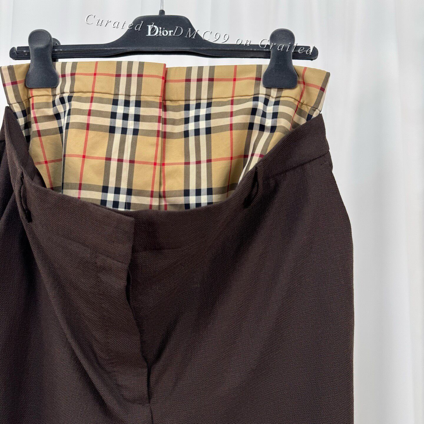 Burberry Burberry Runway Two-in-One Plaid Wool Pants Size 38" / US 16 / IT 52 - 3 Thumbnail