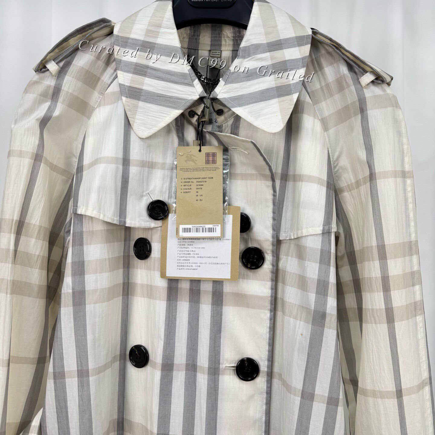 Burberry Burberry Double-Breasted Check Trench Coat Size XS / US 0-2 / IT 36-38 - 3 Thumbnail