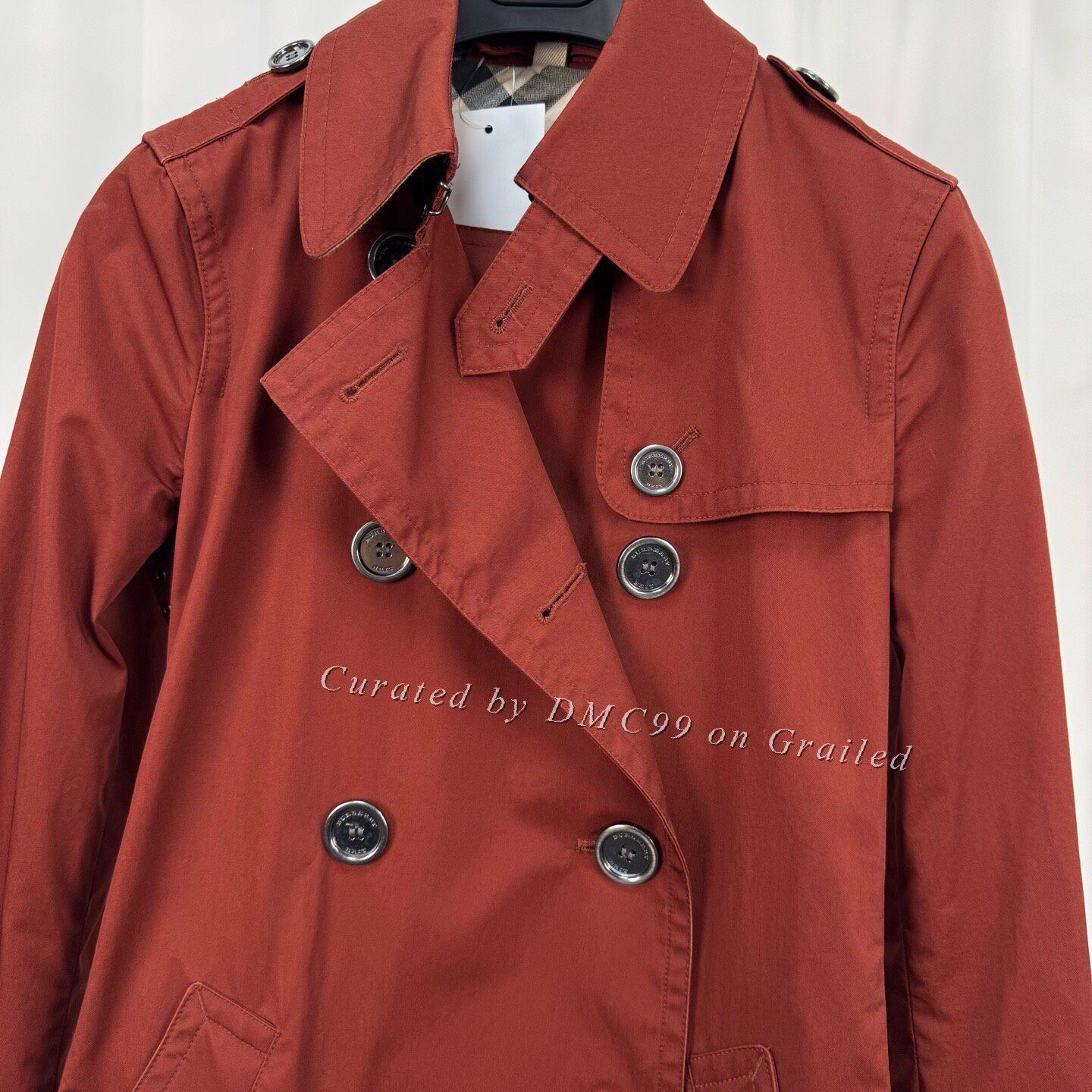 Burberry Burberry Double-Breasted Check Trench Coat Size S / US 4 / IT 40 - 3 Thumbnail