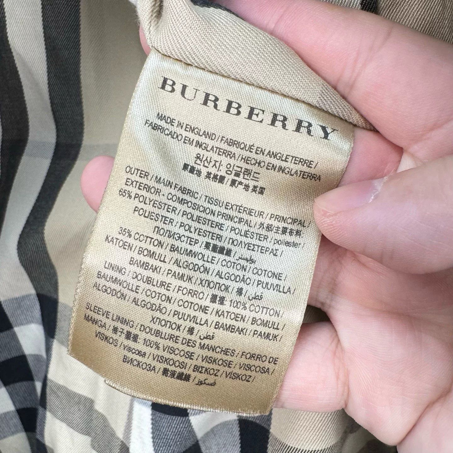 Burberry Burberry Double-Breasted Check Trench Coat Size S / US 4 / IT 40 - 6 Thumbnail