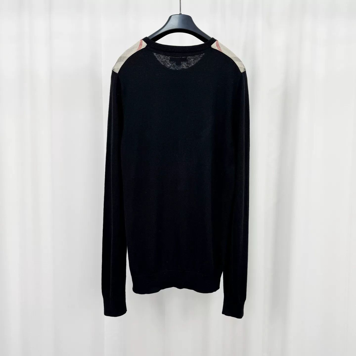 Burberry Burberry Check Panel Knit Sweater Size US M / EU 48-50 / 2 - 2 Thumbnail