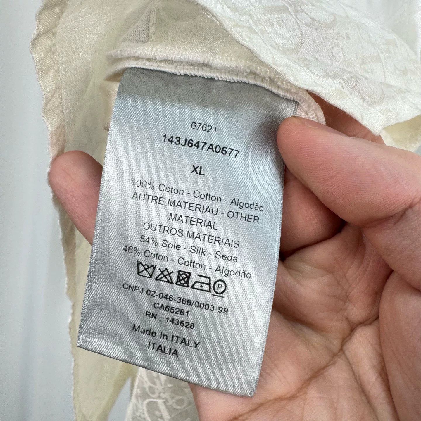 Dior Dior Oblique Monogram Spliced Short Sleeve Size US XL / EU 56 / 4 - 7 Thumbnail