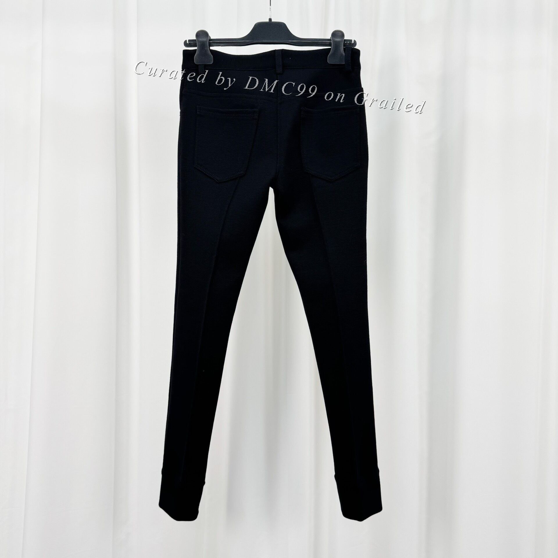 Dolce & Gabbana Dolce&Gabbana Black Knit Wool Casual Pants Size US 40 / EU 56 - 2 Thumbnail