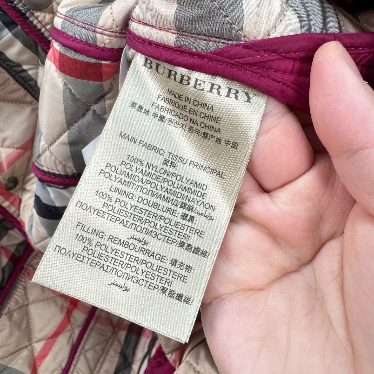Burberry Burberry Quilted Check Puffer Jacket Size S / US 4 / IT 40 - 8 Thumbnail