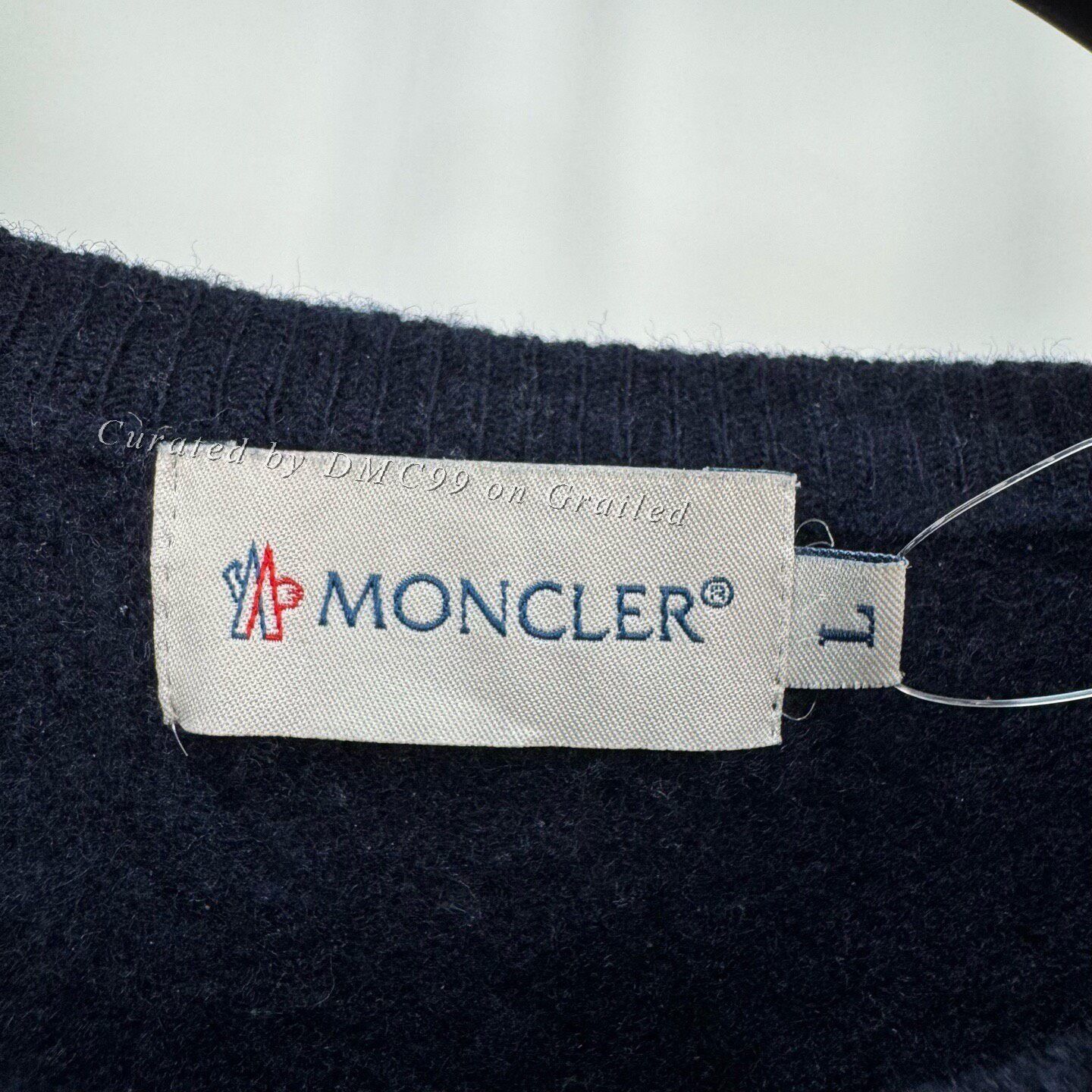 Moncler Moncler Embroidered Logo Quilted Knit Sweater Size US L / EU 52-54 / 3 - 5 Thumbnail