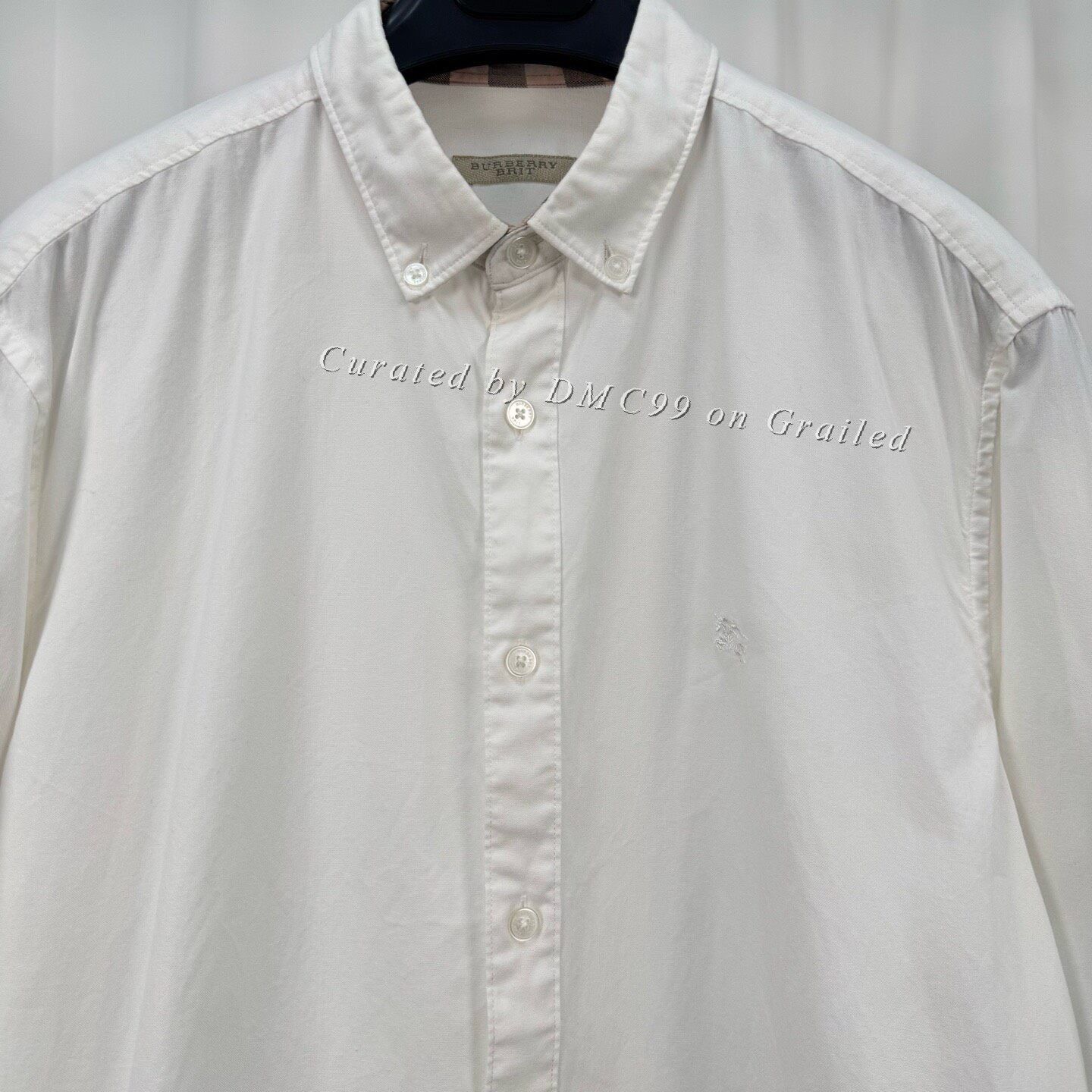 Burberry Burberry Embroidered Horse Check Shirt Size US XL / EU 56 / 4 - 3 Thumbnail