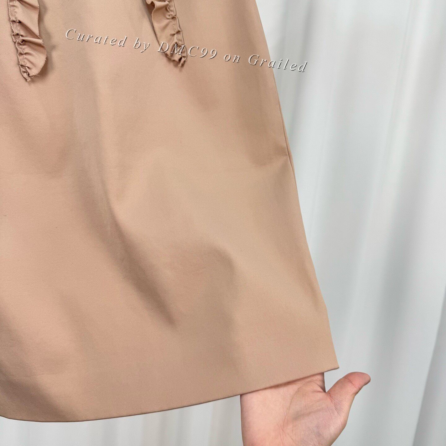 Miu Miu Miu Miu Frilled Nude Pink Skirt Size 40" / US 18 - 4 Thumbnail