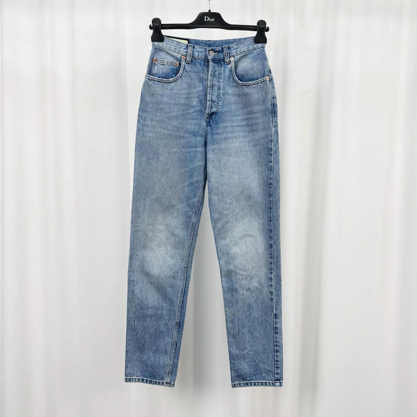 Gucci Gucci Embroidered Double G Apple Jeans Size 24" / US 00 / IT 34 - 2 Thumbnail