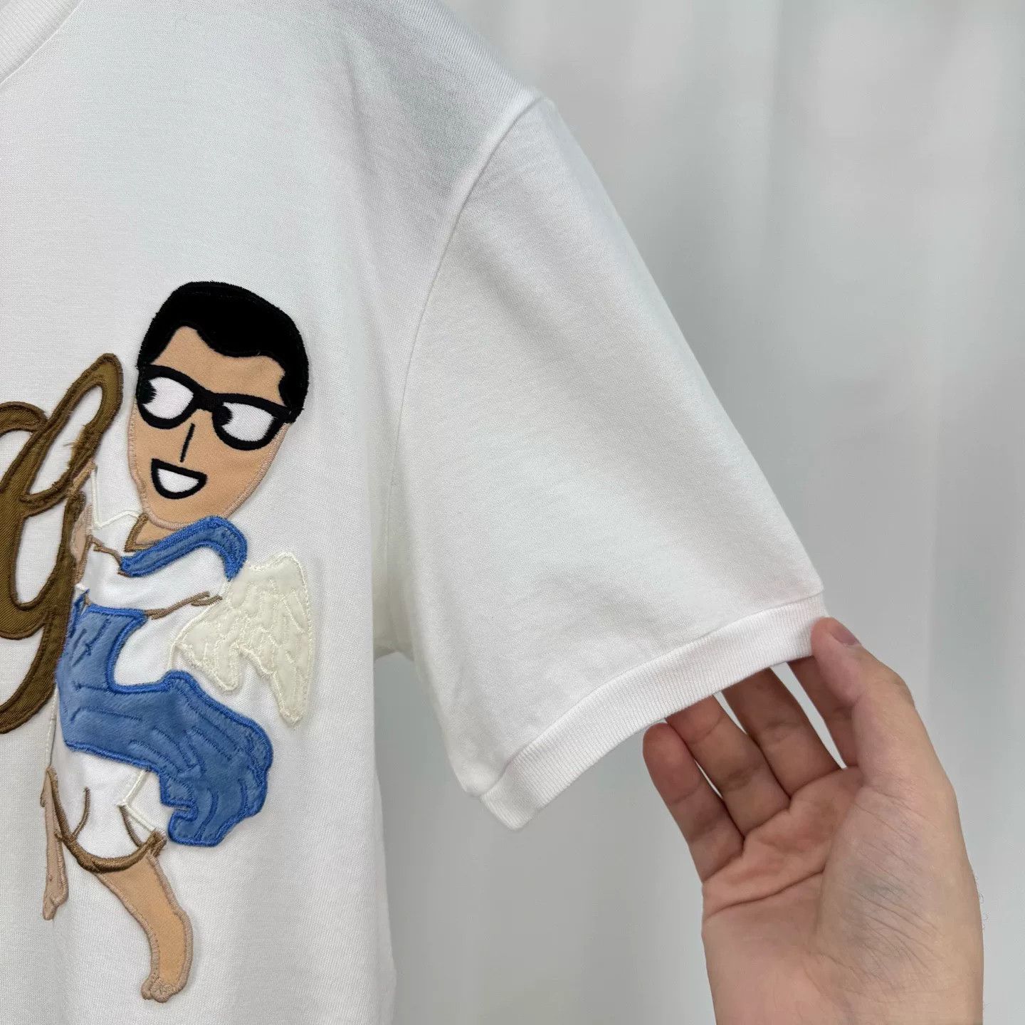 Dolce & Gabbana Dolce&Gabbana Embroidered Angel Short Sleeve Size US XS / EU 42 / 0 - 4 Thumbnail
