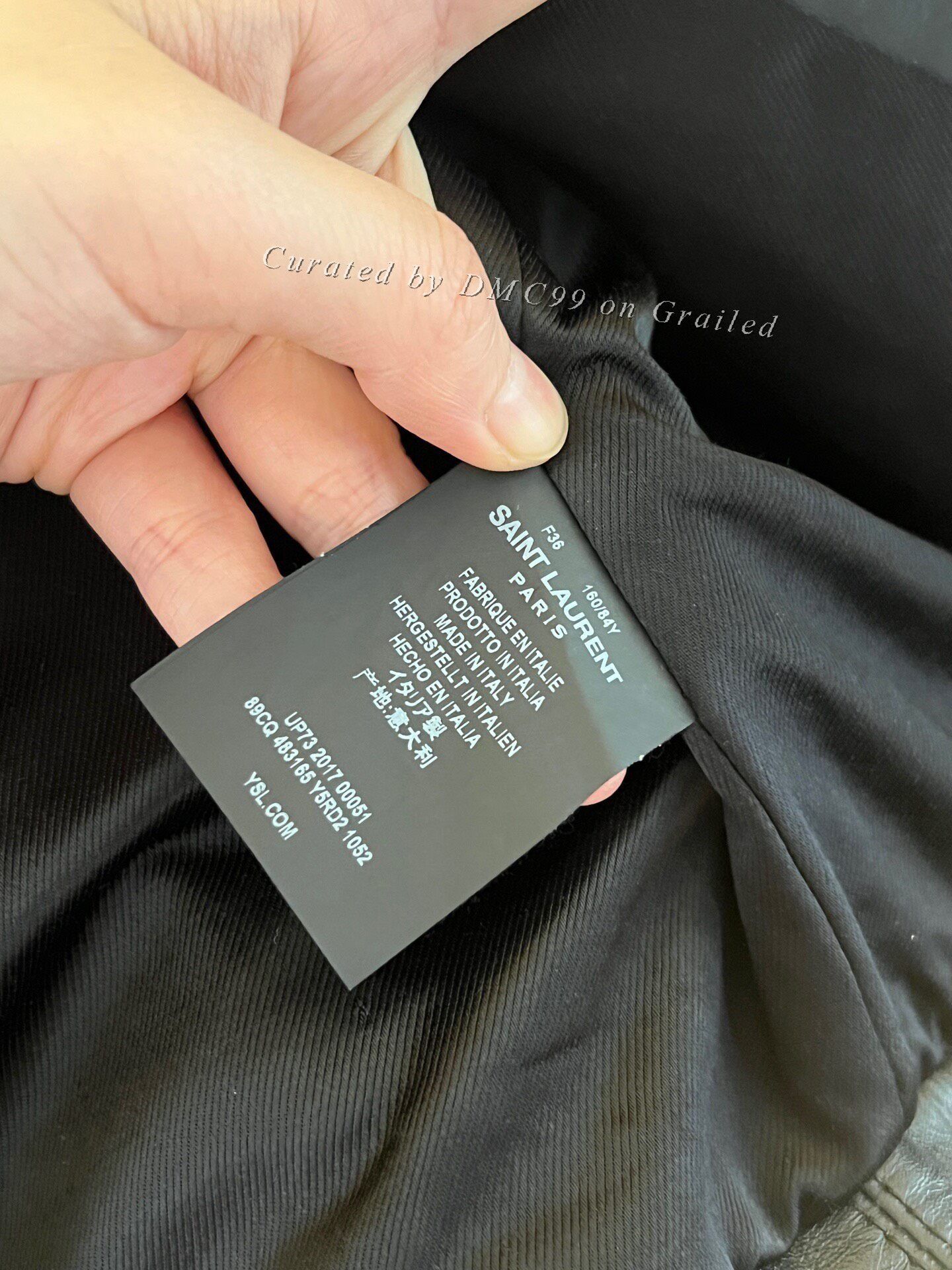 Saint Laurent Paris SLP Distressed Cat Leather Jacket Size XS / US 0-2 / IT 36-38 - 4 Thumbnail