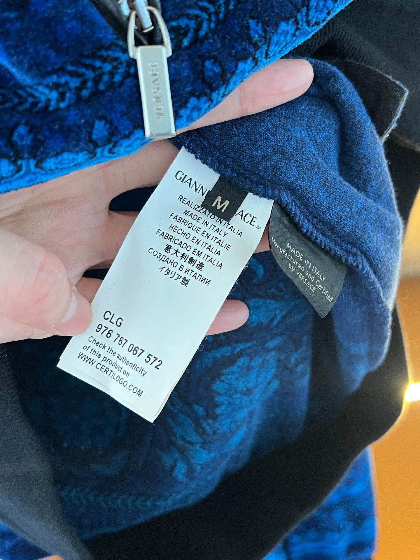 Versace Versace Velvet Zip Jacket Size US M / EU 48-50 / 2 - 4 Thumbnail