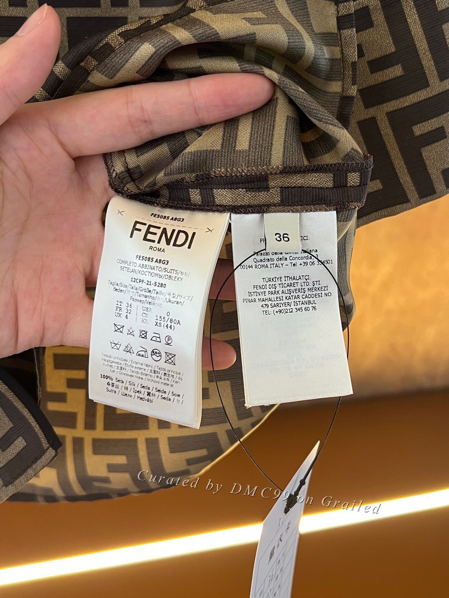Fendi Fendi All-Over Print Shirt Size XS / US 0-2 / IT 36-38 - 3 Thumbnail