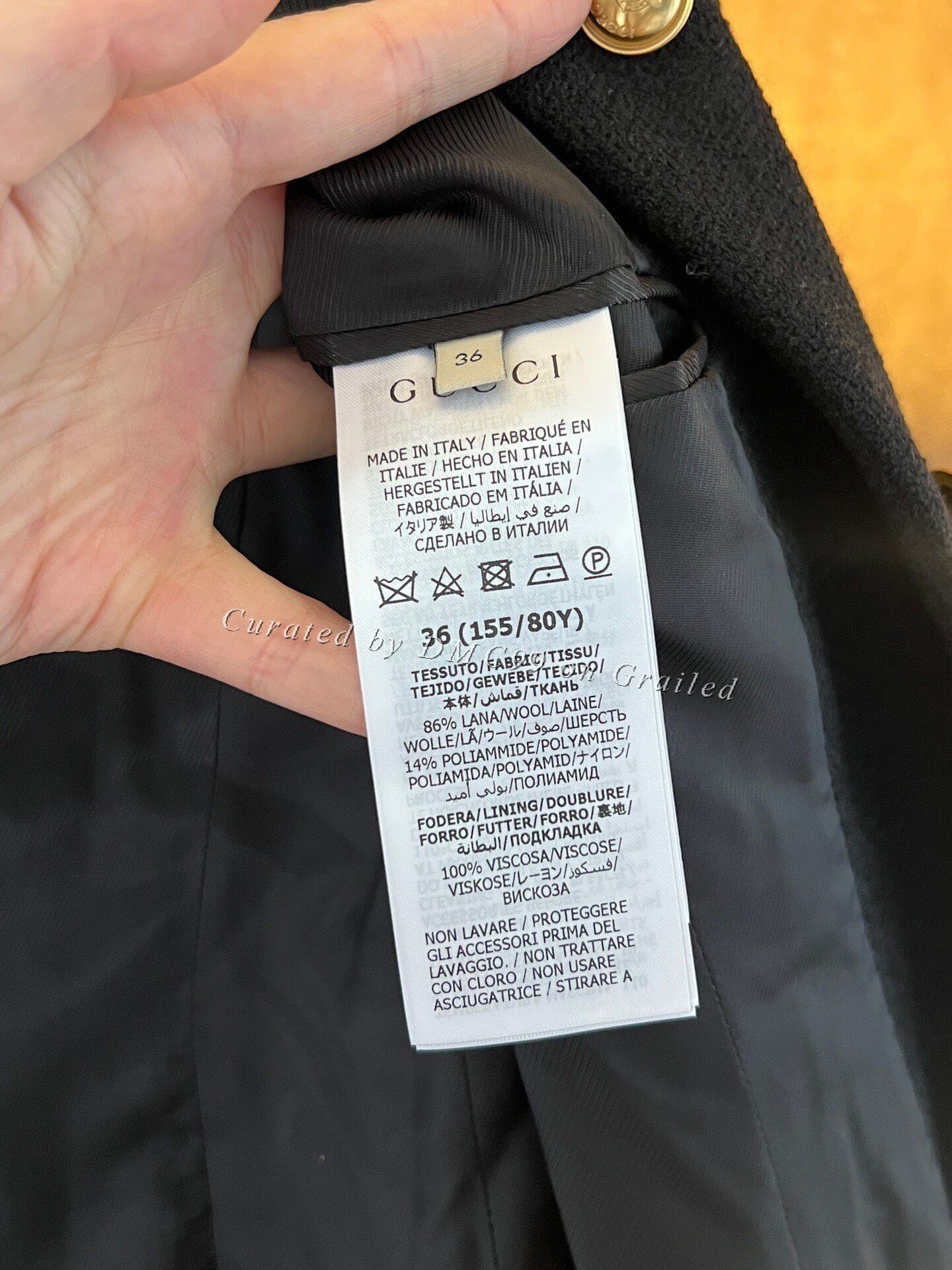 Gucci Gucci Gold Button Suit Coat Size XS / US 0-2 / IT 36-38 - 4 Thumbnail