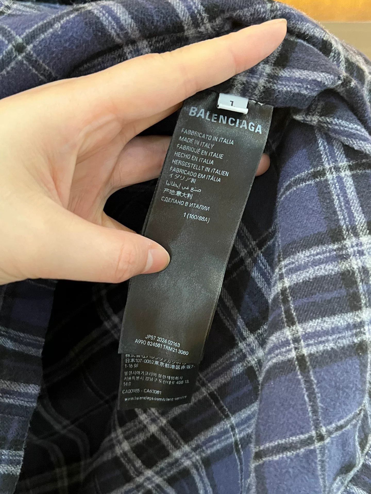 Balenciaga Balenciaga Embroidered Plaid Coat Size US S / EU 44-46 / 1 - 4 Thumbnail