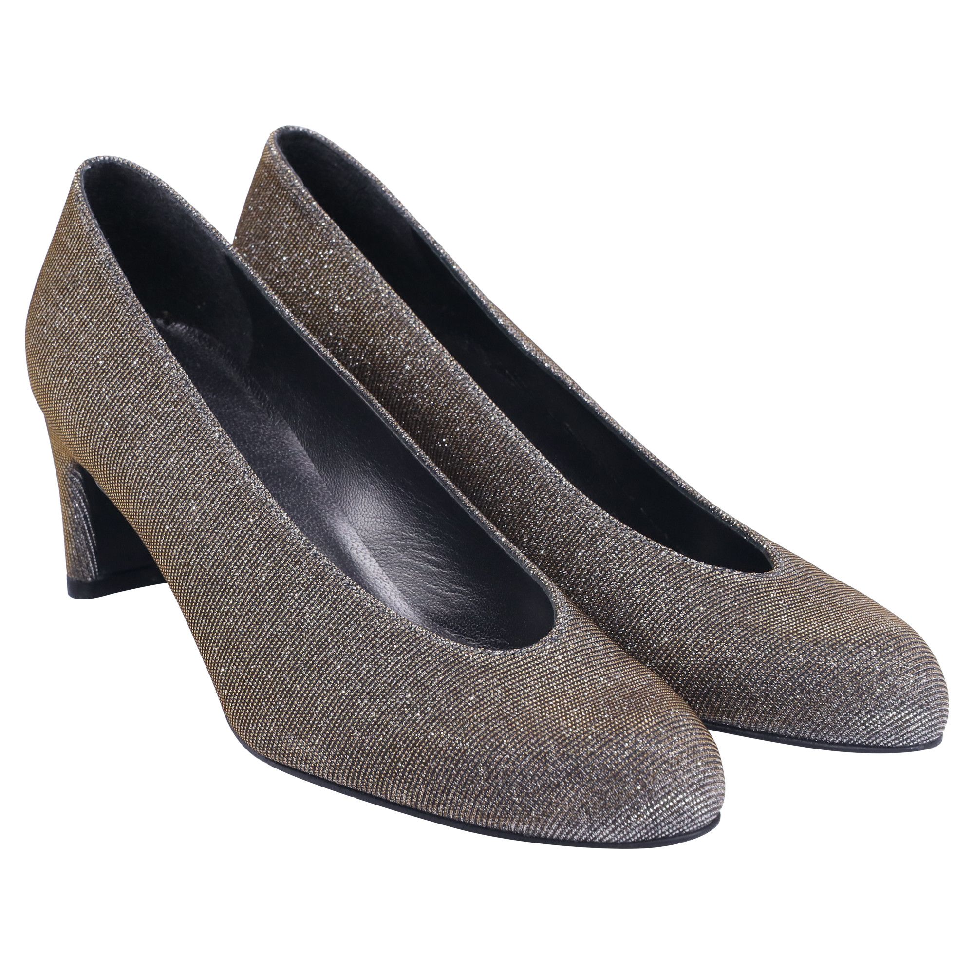 Stuart Weitzman Stuart Weitzman Chic Pumps in Silver Lurex Size US 8.5 / IT 38.5 - 3 Thumbnail
